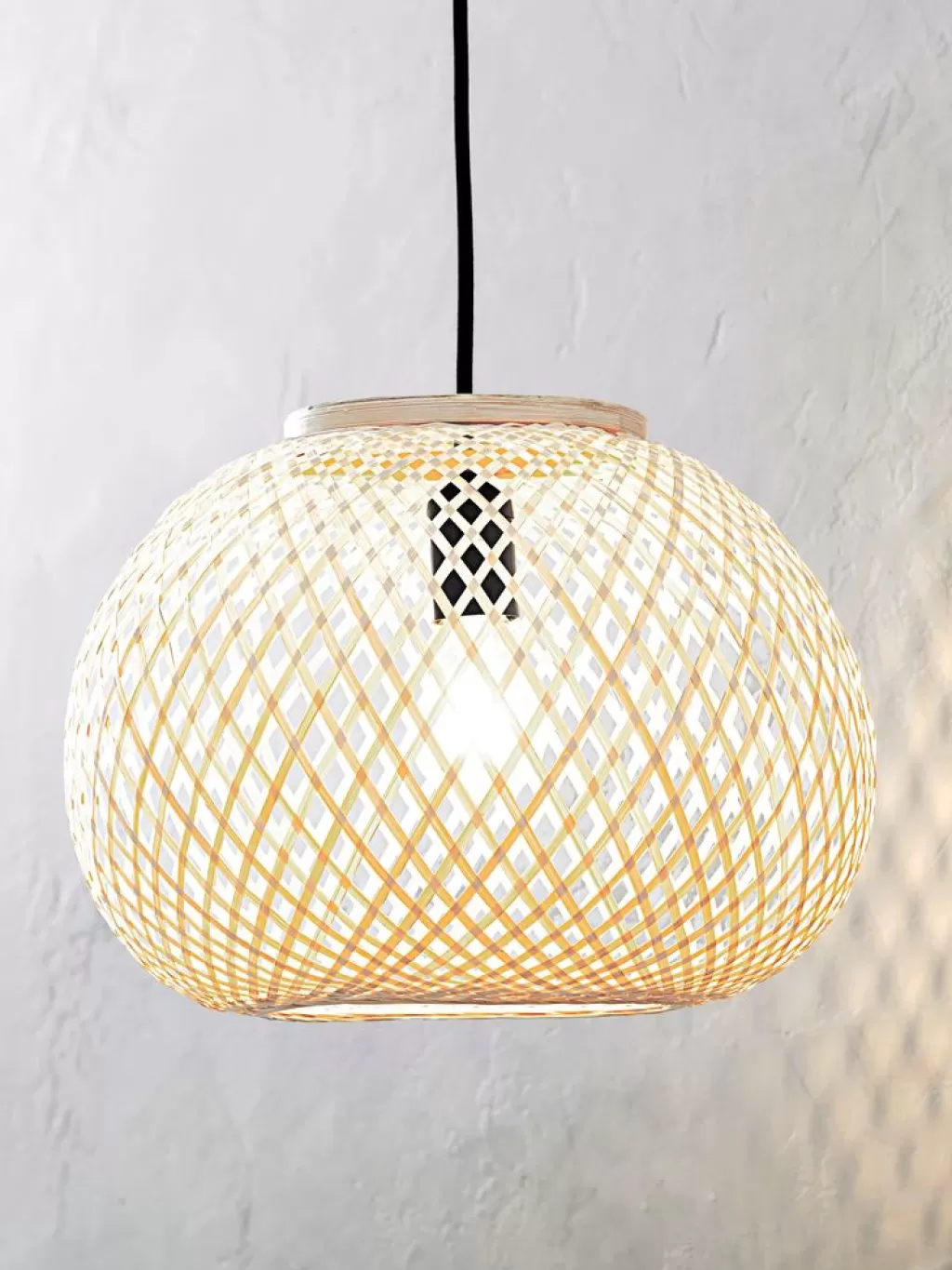 Online SIGVARD Lampa wisząca Ś35xW26cm bambus