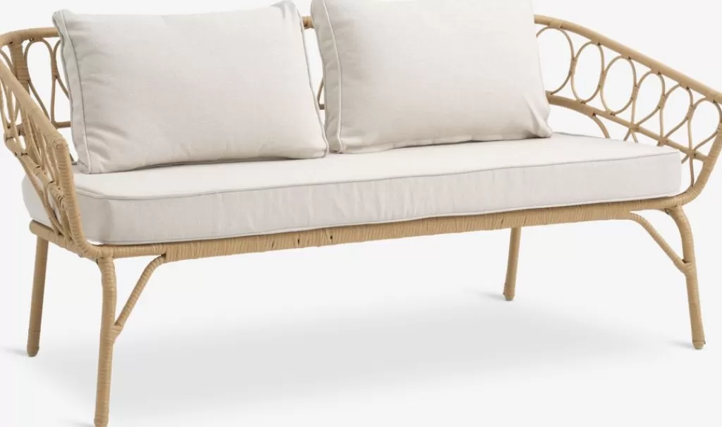 Discount JENNUM Sofa wypoczynkowa 2,5-miejscowy naturalny